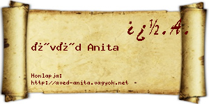 Ávéd Anita névjegykártya